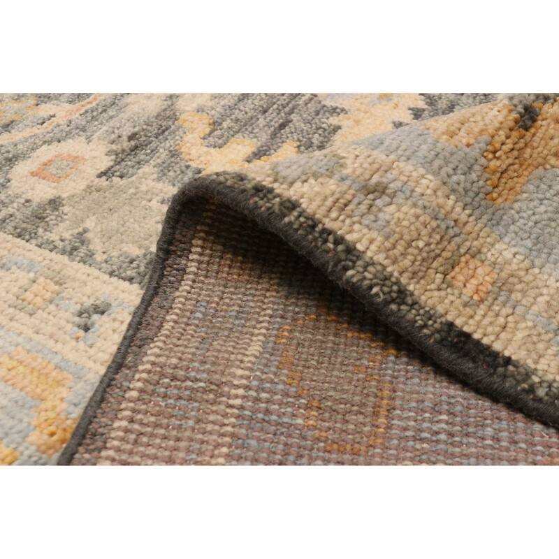 ECARPETGALLERY Hand-knotted Jules Serapi Dark Grey Wool Rug - 8'0 x 9'11