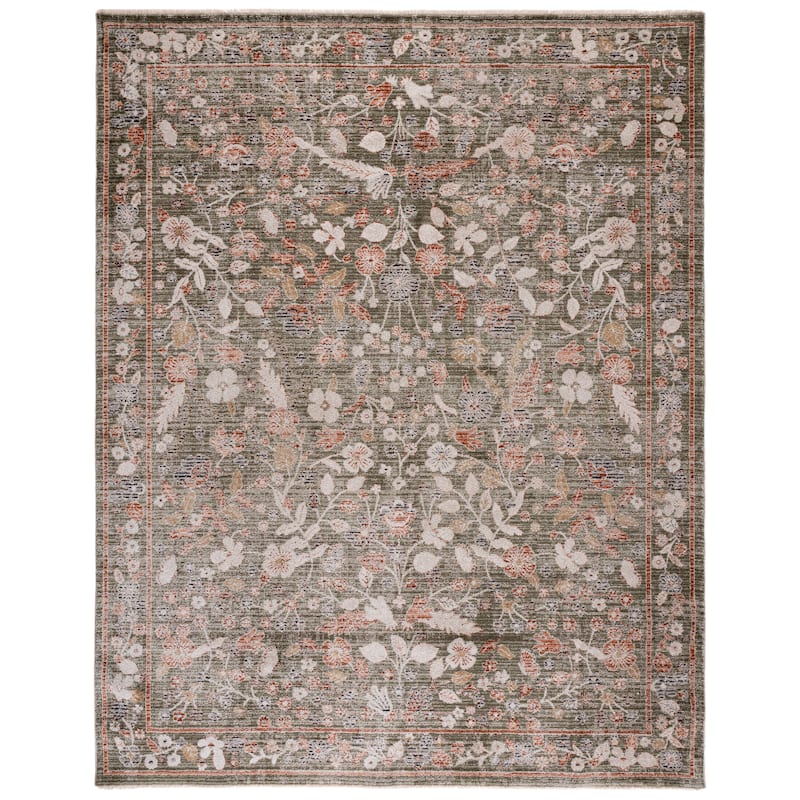 SAFAVIEH Grove Birgith Traditional Rug - 8' x 10' - Green/Ivory
