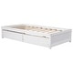 preview thumbnail 21 of 21, Twin Platform Bed with 2 Drawers, Solid Wood Storage Platform Sofa Bed Frame for Living Room & Bedroom, No Box Spring Needed