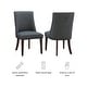 preview thumbnail 26 of 25, Linon Allard Modern Dining Chairs with Espresso Legs (Set of 2)