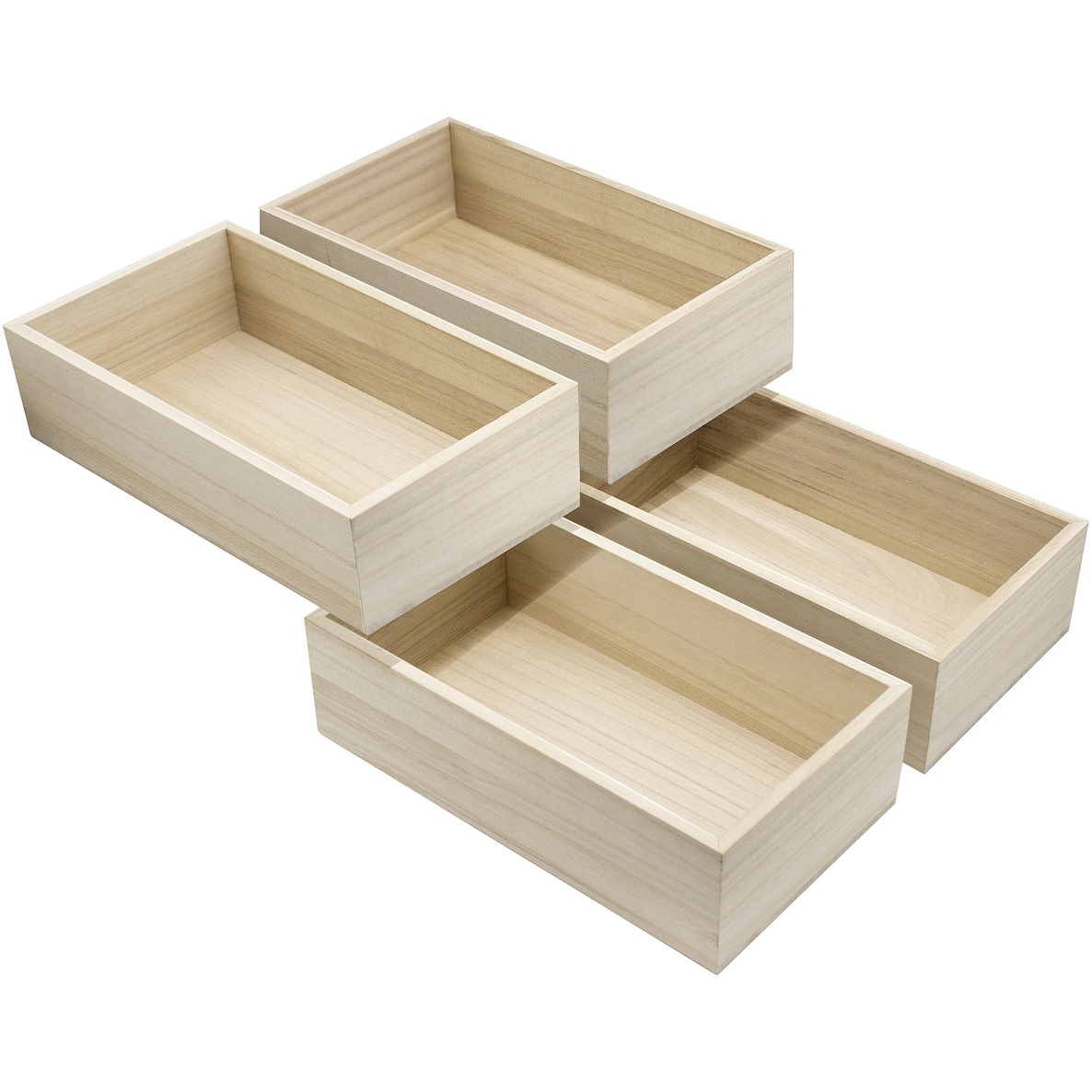 Unfinished wood crates, Organizer bins, Wooden box, Cabinet containers - On  Sale - Bed Bath & Beyond - 35373499