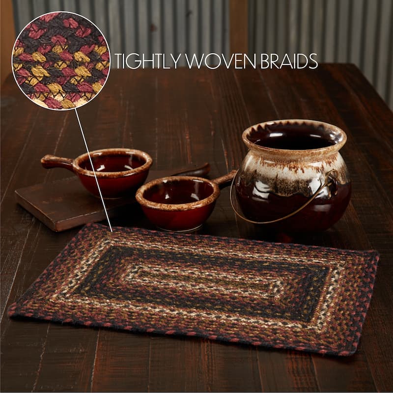 Beckham Jute Rect Placemat 12x18 - 12 x 18 - Single