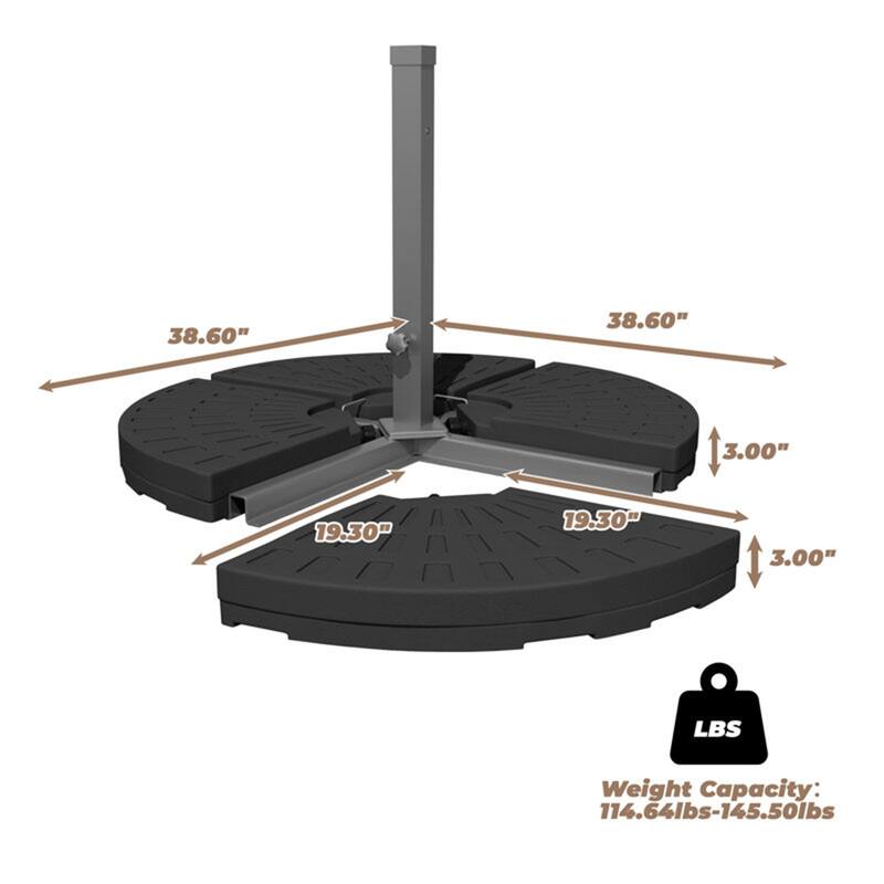 14.3 Lb. Free Standing Patio Umbrella Base