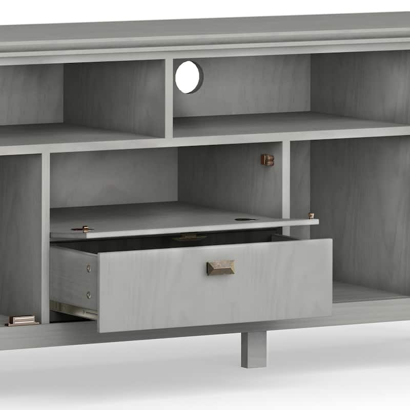 WYNDENHALL Stratford SOLID WOOD 72" Wide TV Media Stand For TVs up to 80"