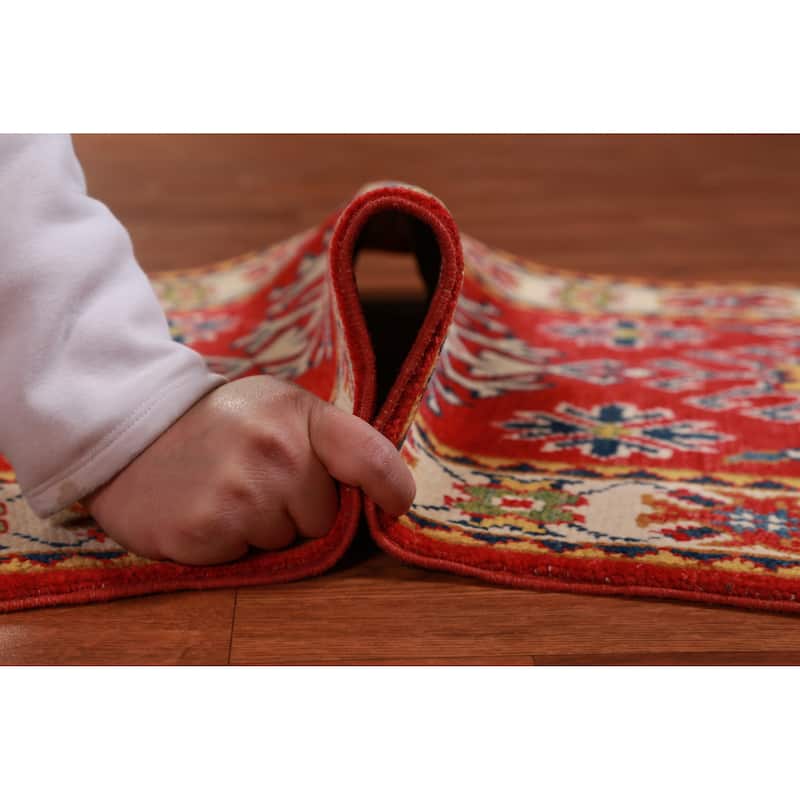 Traditional Kazak Oriental Rug Handmade Foyer Wool Carpet - 2'0"x 3'0"