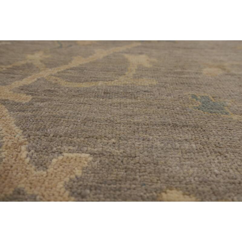 Oushak Turkish Area Rug Hand-Knotted Oriental Wool Carpet - 9'2"x 12'0"