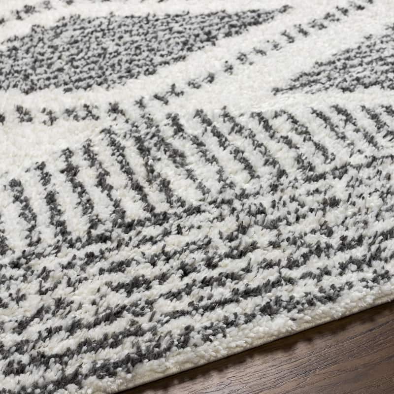 Livabliss Deluxe Shag Moroccan Tribal Area Rug