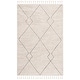 preview thumbnail 10 of 9, SAFAVIEH Handmade Casablanca Slavomira Moroccan Boho Rustic Wool Rug 4' x 6' - Beige - Rectangle