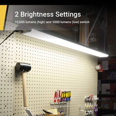 HOMLUX 10000 / 5000 Lumen LED Linkable 4ft Shop Light 105W - White