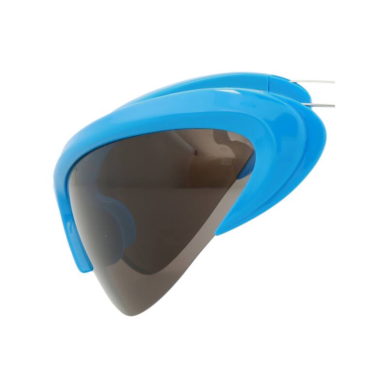 Balenciaga Shield-Frame Bio Injection Sunglasses - Light Blue Silver Grey - NS