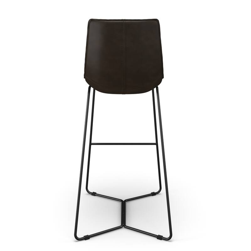 Madison Vegan Leather Bar Height Stools (Set of 2)