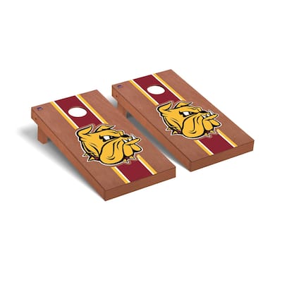 Minnesota Duluth Bulldogs Rosewood Cornhole Board Set