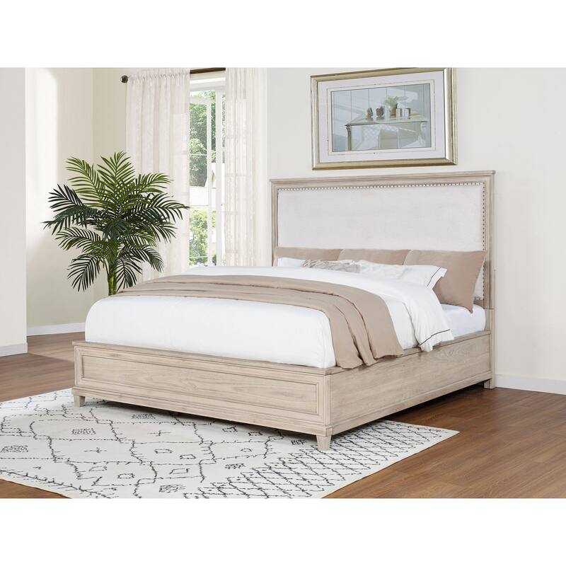 Pembroke 66-inch Panel Bed Washed Oak