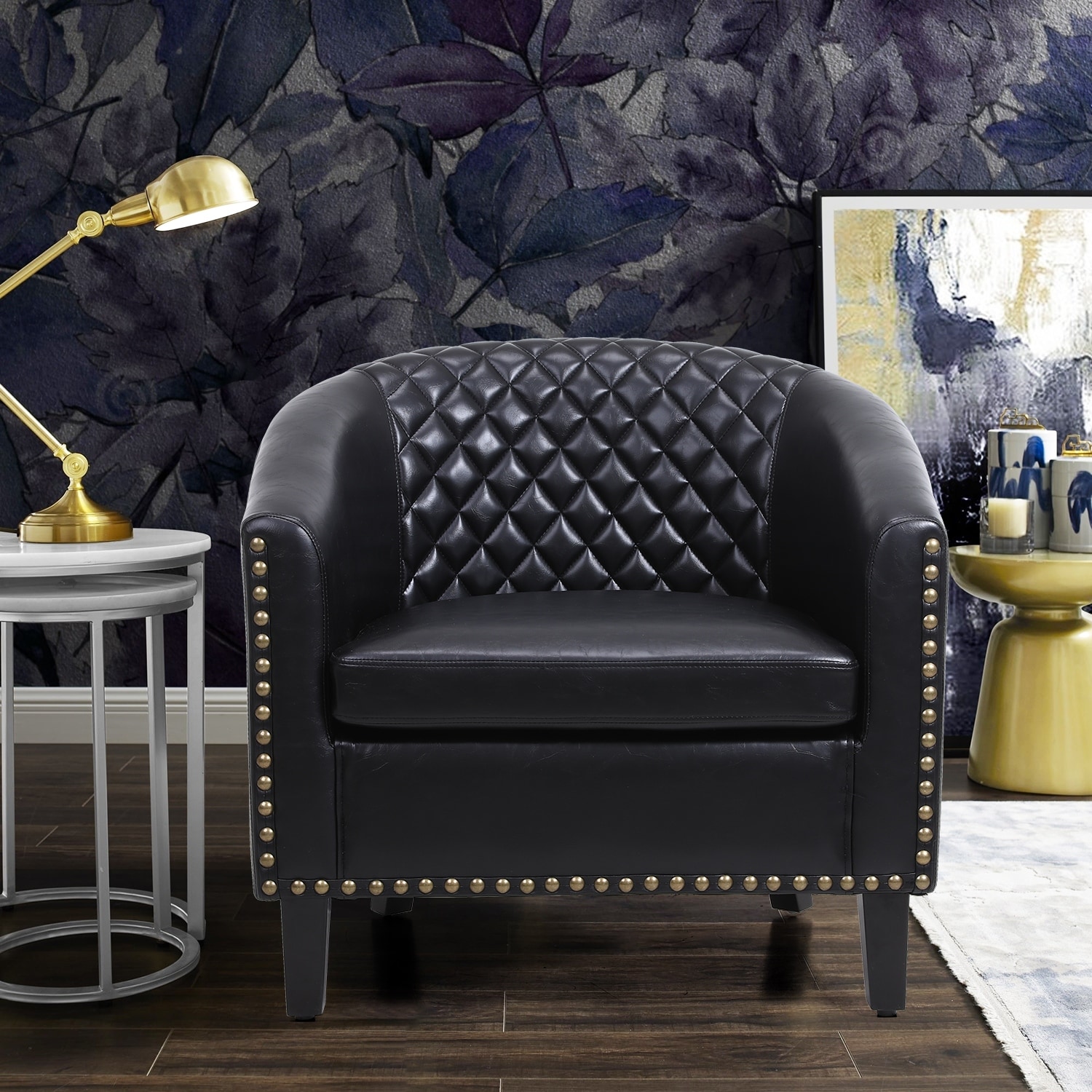 Modern high store back accent chair