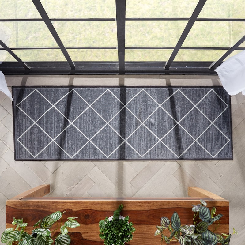 Well Woven Kings Court Clover Lattice Modern Area Rug