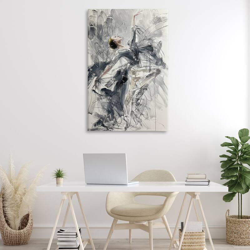 Stupell Elegant Pose Dancer Canvas Wall Art Design By Lucille Lee
