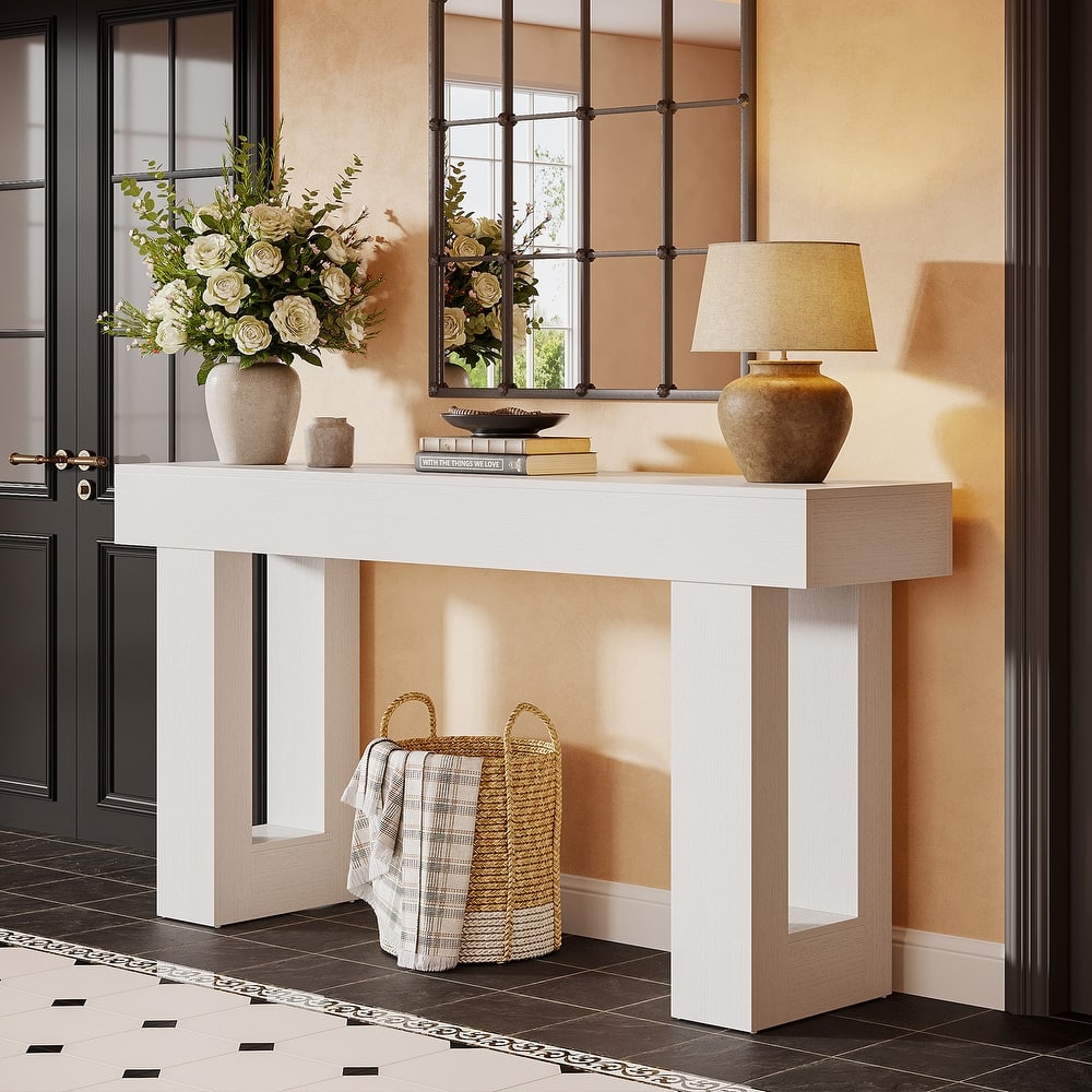 Wooden Console Table, Sofa Table for Behind Couch, Entryway, Hallway Living Room