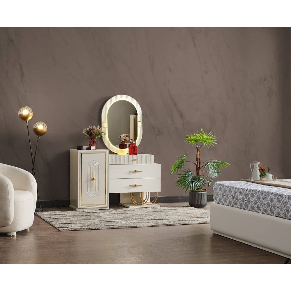 Marsen Dresser With Mirror