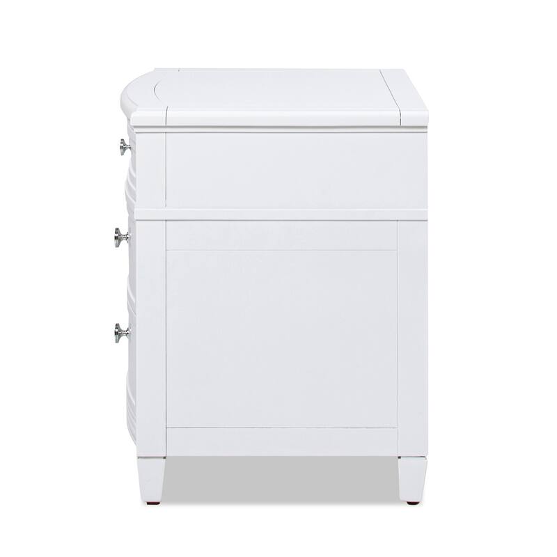 Dauphin 23.5" 3-Drawer Storage End Table