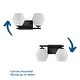 preview thumbnail 4 of 8, Copeland Collection Two-Light Matte Black Mid-Century Modern Vanity Light - 15 in x 7 in x 7.5 in