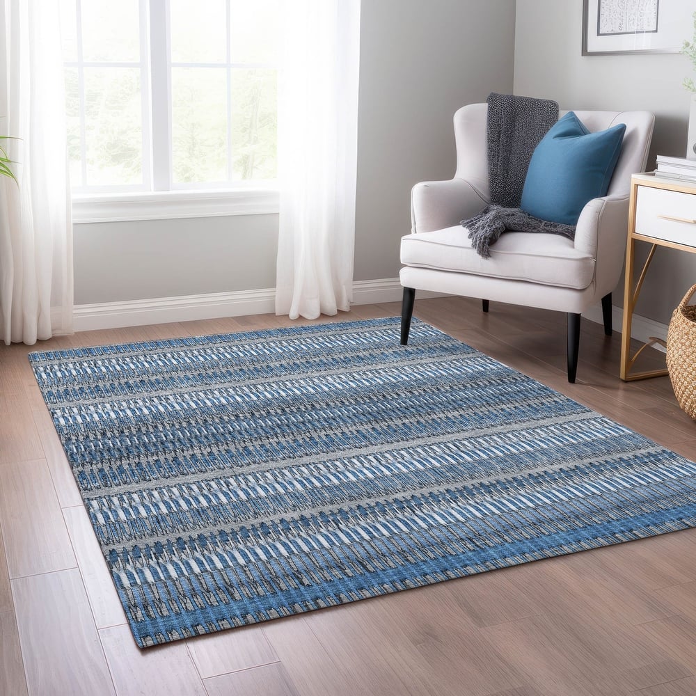 Machine Washable Indoor/ Outdoor Chantille Moroccan Boho Rug