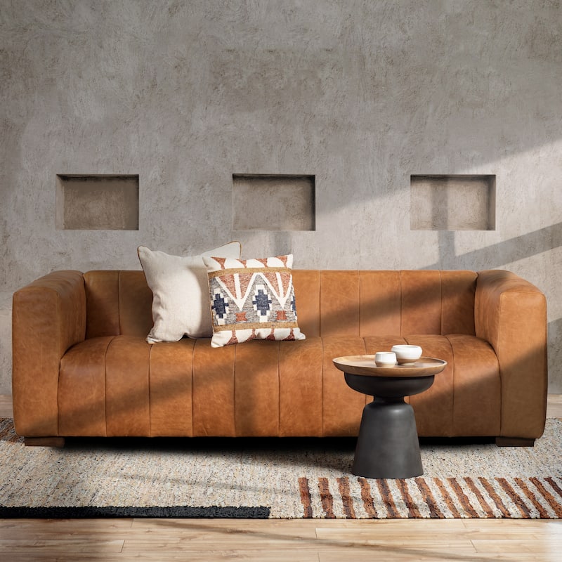Poly & Bark Canale Sofa - Full Grain Genuine Italian Leather