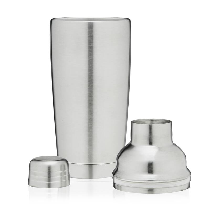 True Double Walled Cocktail Shaker with Strainer Insulated Stainless