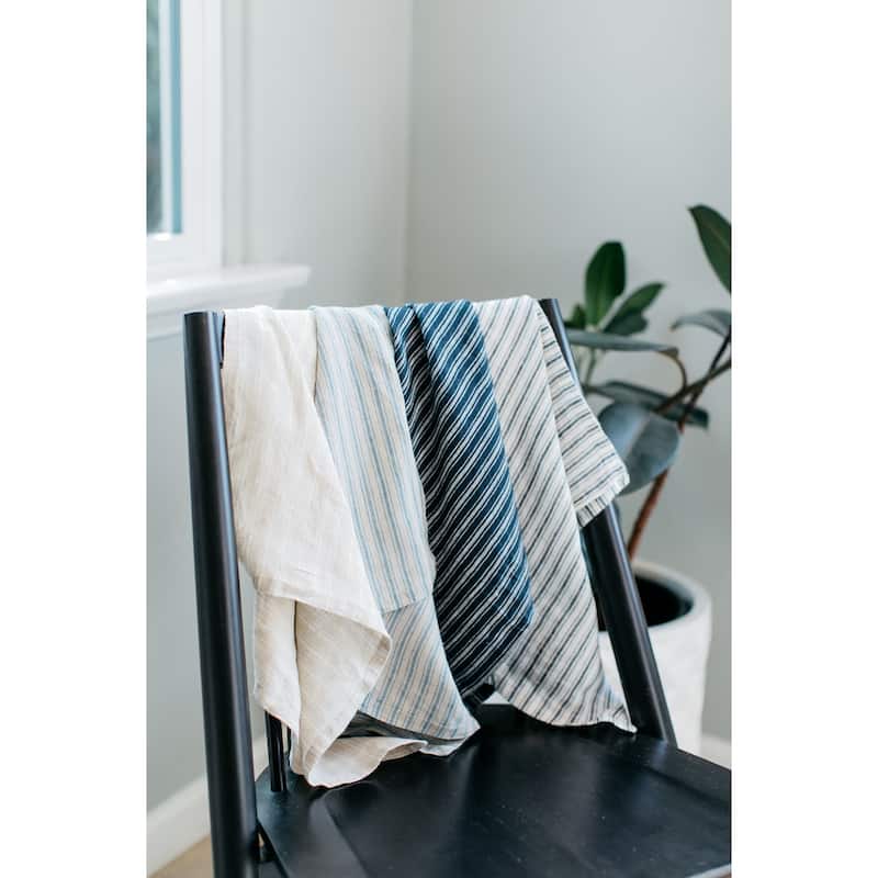 Caravan Boat Stripe Tea Towels Set of 2
