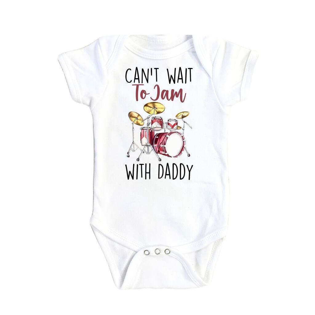 Drummer Jam - Baby Boy Girl Clothes Infant Bodysuit Funny Cute Newborn