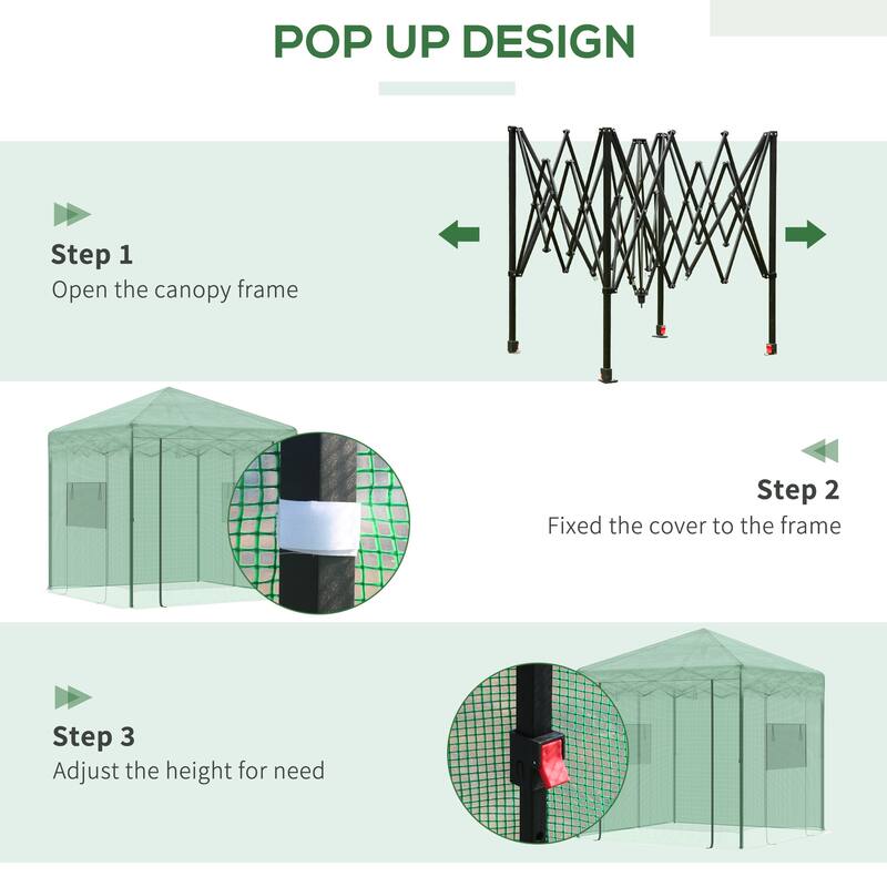 Portable Pop Up Walk-in Hot House