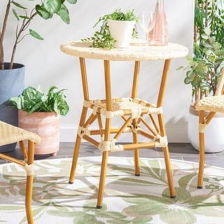 SAFAVIEH Outdoor Patio Furniture California Bistro Table (Fully Assembled) (Table Only)