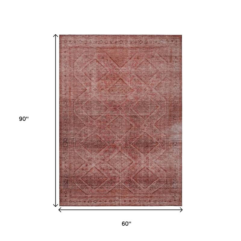HomeRoots Geometric Transitional Rectangle Outdoor Rug