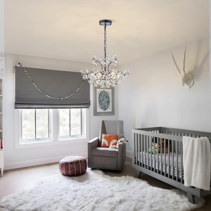 Starsky 6-Light Sputnik Flower Crystal Chandelier