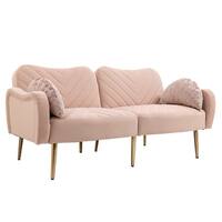 Butterfly Type Sleeper Loveseat Sofa Convertible Velvet Recliner Sofa ...