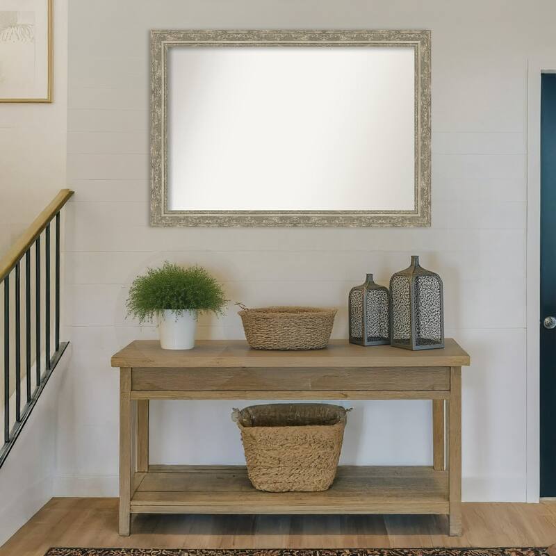 Filigree Non-Beveled Framed Wall Mirror