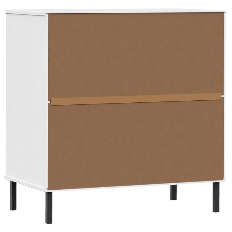 vidaXL Sideboard Chest of Drawers Storage Cabinet with Drawers Solid Wood OSLO - 30.3" x 15.7" x 31.3"