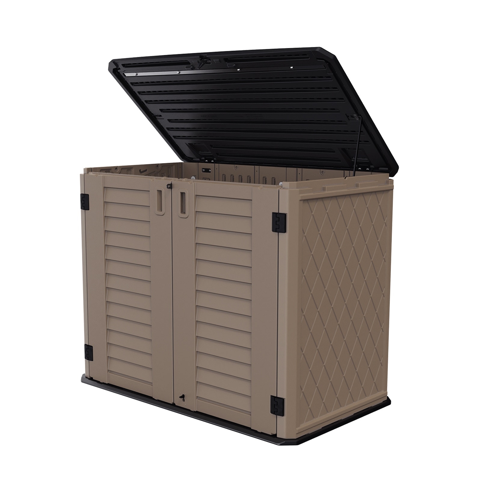 Outdoor 4 ft. 2 in. W x 2 ft. 5 in. D Horizontal Storage Shed ...