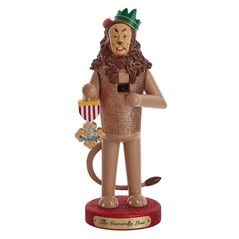 Kurt Adler 10-Inch Wizard of Oz™ Cowardly Lion Nutcracker - Brown