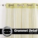 preview thumbnail 25 of 35, Aurora Home Star Punch Tulle Overlay Blackout Curtain Panel Pair