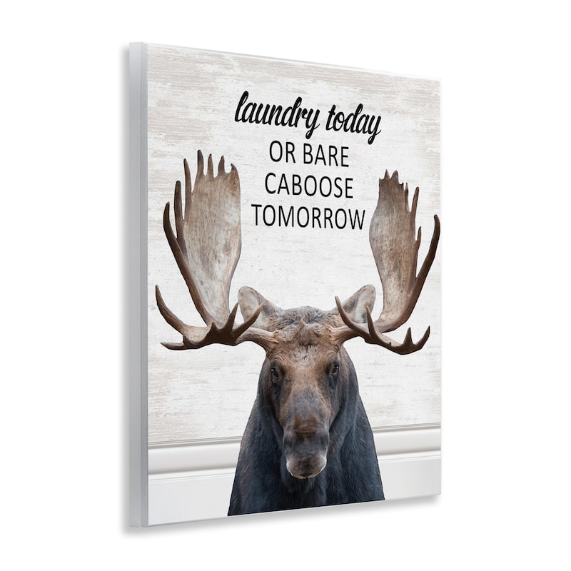 Stupell Laundry Today Bare Caboose Tomorrow Wall Plaque Art Design By Lettered and Lined