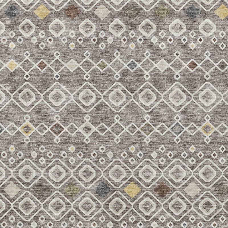 HomeRoots Geometric Modern Rectangle Outdoor Rug