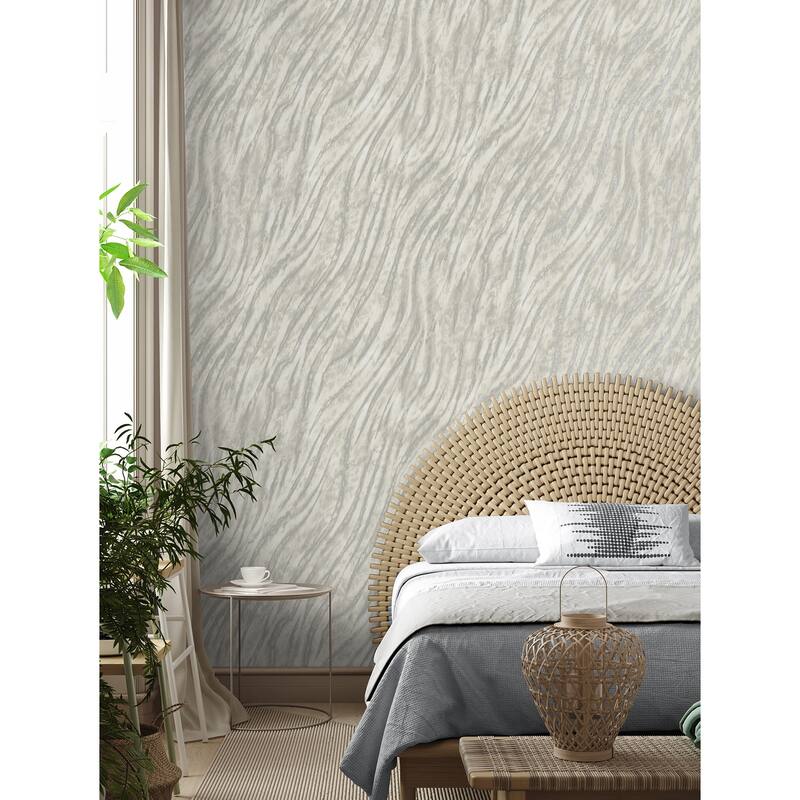 Fine Decor Arran Grey Swirling Stripe Wallpaper