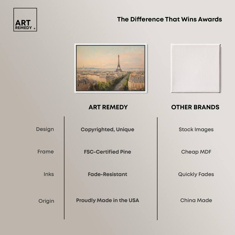 Early Morning Paris Canvas by Art Remedy