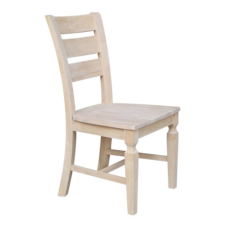 Vista Ladderback Solid Wood Dining Chairs - Set of Two
