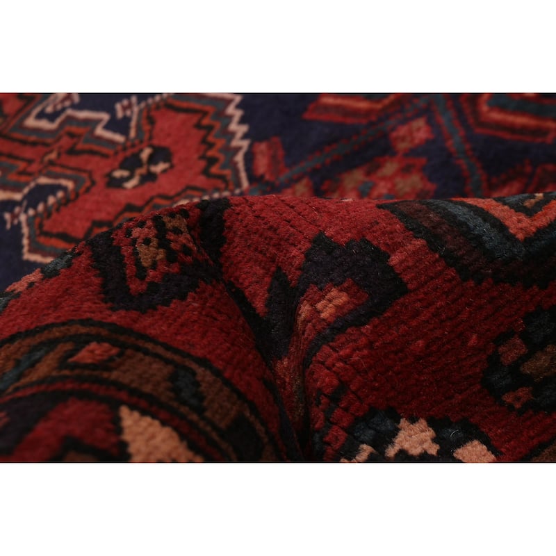 ECARPETGALLERY Hand-knotted Andelz Red Wool Rug - 4'3 x 6'11