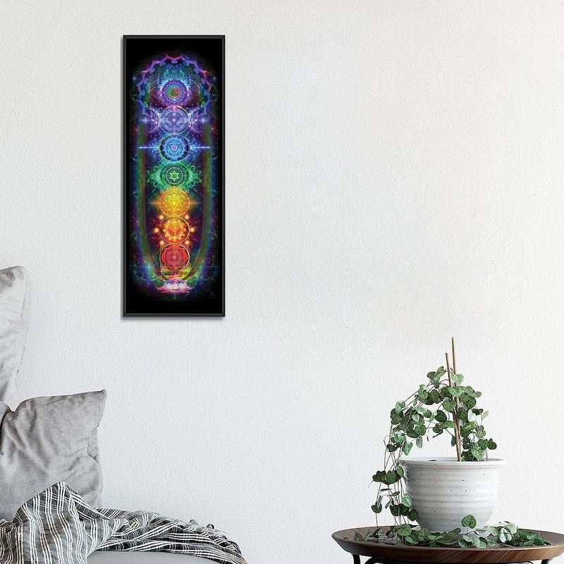 iCanvas "Chakras" by Jumbie Framed Canvas Print