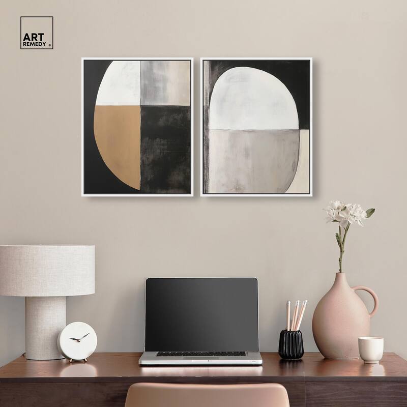 Tonal Rhythm Canvas Set of 2 by Art Remedy