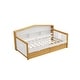 preview thumbnail 7 of 16, Wood House Bed with Two Drawers and Bookcase