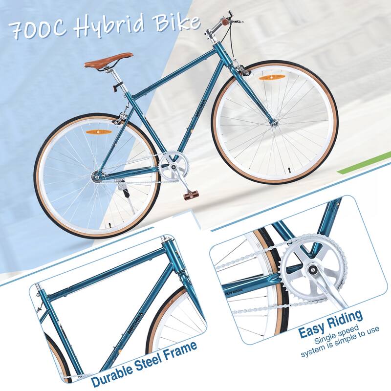 Single Speed Retro style 700C Road Bik