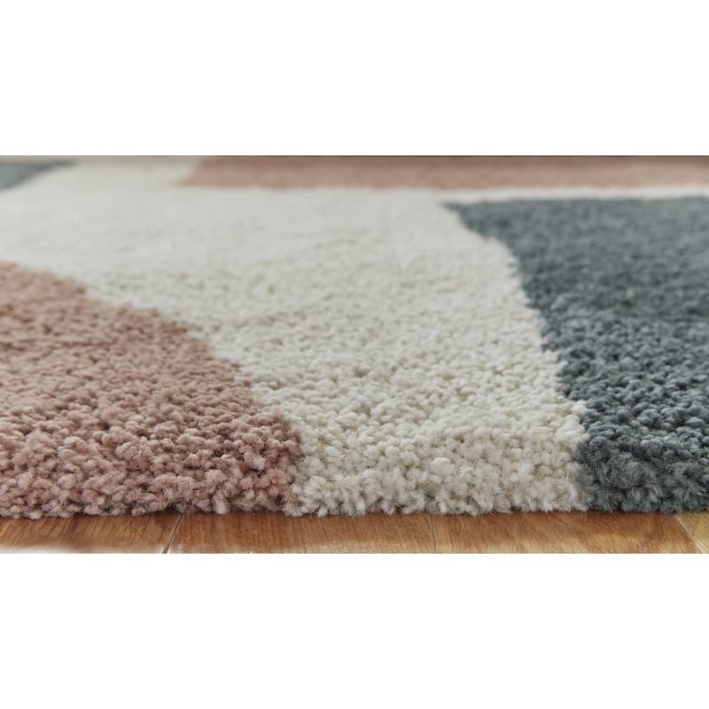 Signature Design by Ashley Flynnwick Beige/Brown 8' x 10' Rug - 94.48" W x 120.1" D x 1.18" H